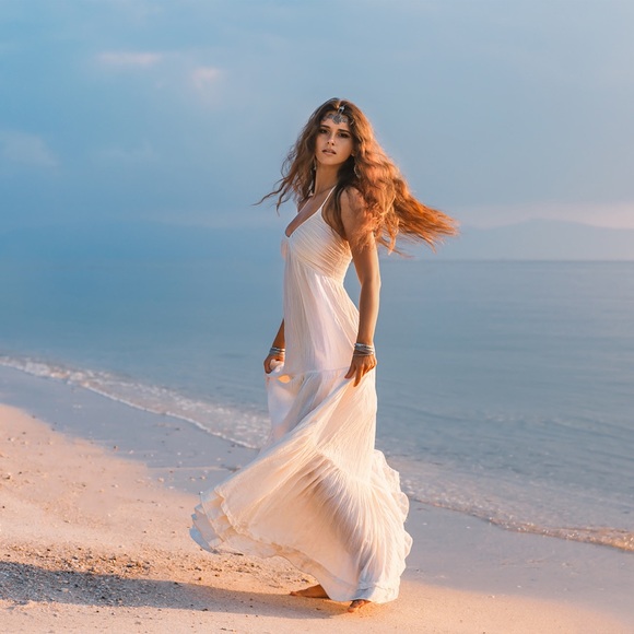 Natalie Bohemian Wedding Festival Gypsy Maxi Dress - Picture 2 of 6